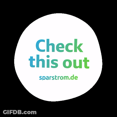 A Sticker That Says Check This Out Sparstrom.de On It GIF