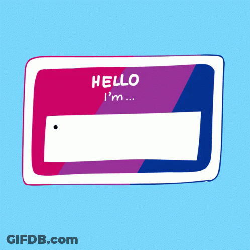 A Sticker That Says Hello I 'M Proudly Bisexual On It GIF