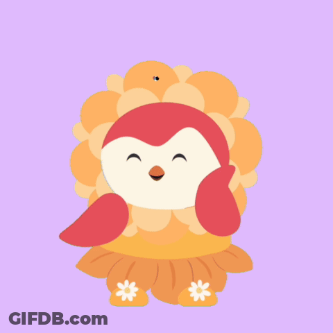 A Sticker With A Bird And The Words Slaaaayy GIF