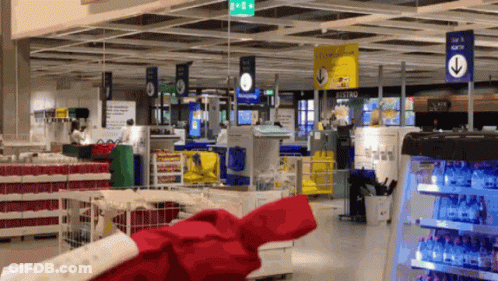 A Store With A Sign That Says " Bistro " On It GIF