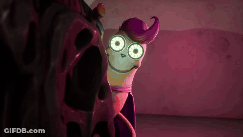 A Strange Looking Object With A Skull On It And A Few Letters On It GIF