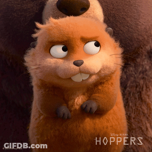 A Stuffed Animal From The Movie Hoppers By Disney GIF