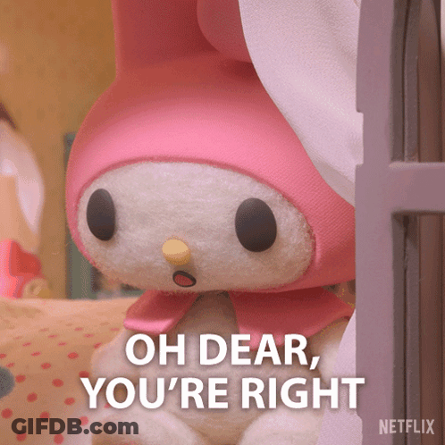 A Stuffed Animal Says Oh Dear You 'Re Right On Netflix GIF