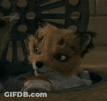 A Stuffed Animal Wearing A Chef 'S Hat And Collar GIF