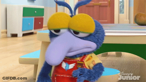 A Stuffed Animal With A Disney Junior Logo On The Bottom GIF