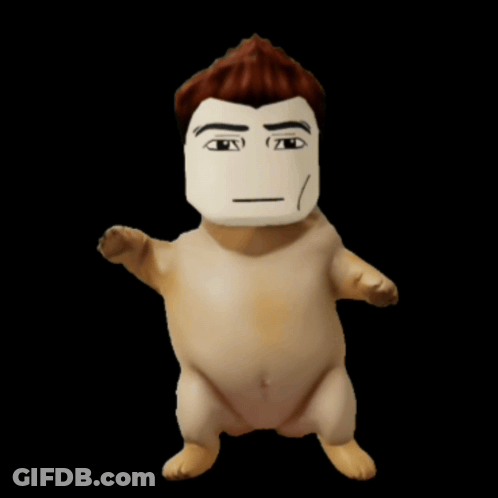 A Stuffed Animal With A Face On It GIF