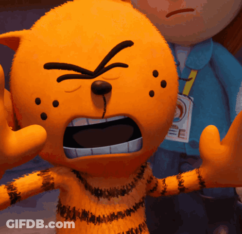 A Stuffed Animal With A Name Tag That Says Ee On It GIF