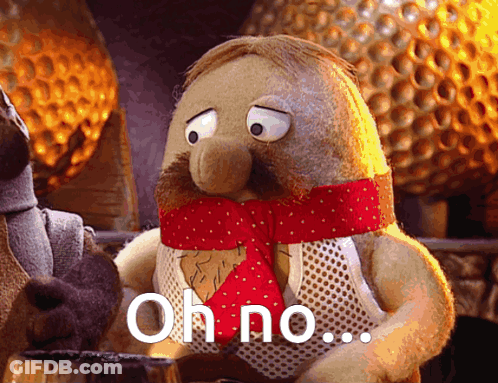 Stuffed Animal Saying Oh No GIF