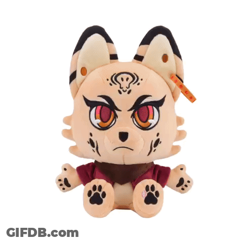 A Stuffed Animal With A Red Shirt That Says ' I Love You ' On It GIF