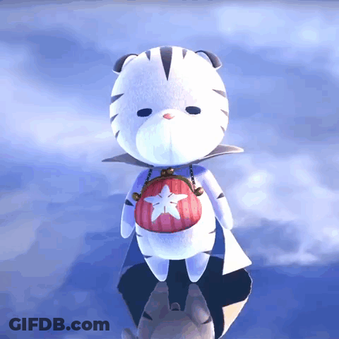 A Stuffed Animal With A Red Star On It GIF