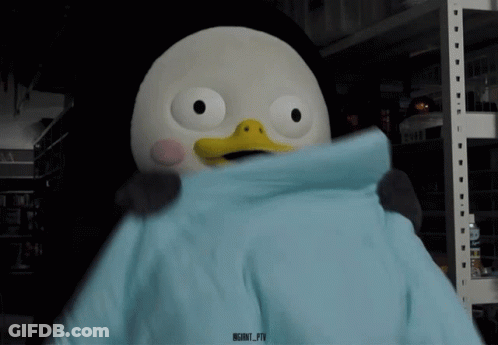 A Stuffed Penguin Wearing A Blue Shirt With The Hashtag Insight_pii On The Bottom GIF