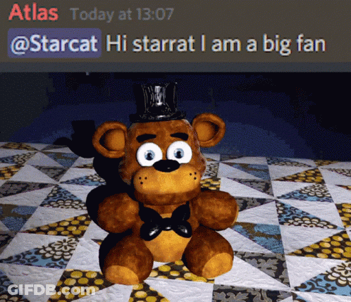 Teddy Bear With Top Hat Saying Atlas Today GIF