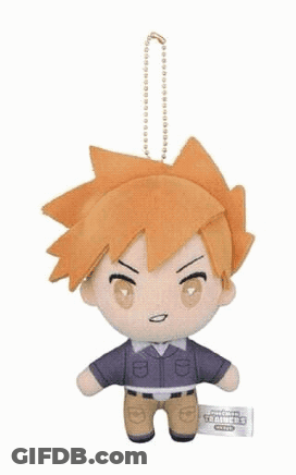 Stuffed Toy With Pokemon Trainer Tag GIF