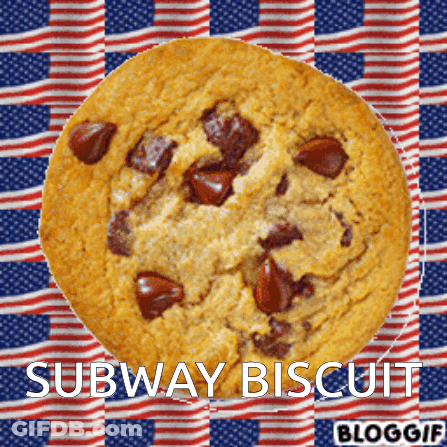 A Subway Biscuit With Chocolate Chips On It GIF