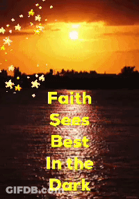 Sunset Over Water With Faith Sees Best In Dark GIF
