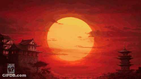 Sunset With RP Sign GIF