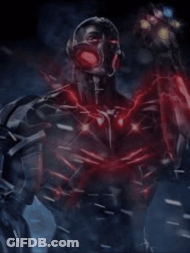 A Superhero With A Lightning Bolt Coming Out Of His Arm GIF
