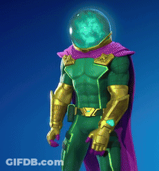 Superhero With Purple Cape And Helmet GIF