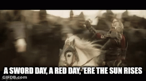 A Sword Day , A Red Day , Ere The Sun Rises .. GIF