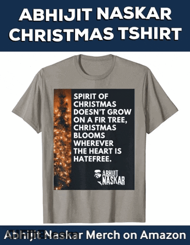 A T-Shirt That Says Spirit Of Christmas On It GIF