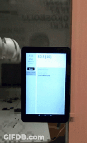 A Tablet With A Screen That Says 3:00 Pm On It GIF