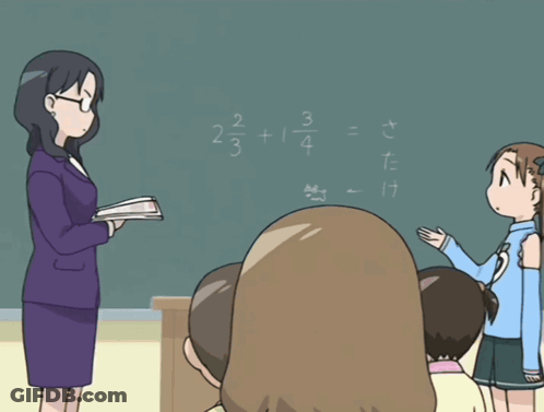 A Teacher Stands In Front Of A Blackboard With The Words " This Is An American Joke " On The Bottom GIF