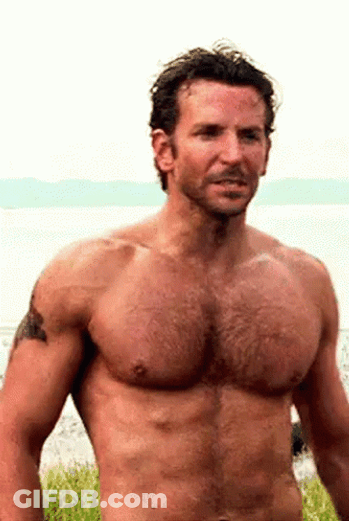 A Team Bradley Cooper Topless GIF