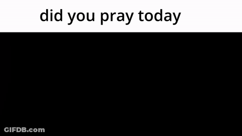A Teddy Bear Holding A Microphone With The Words " Did You Pray Today " Below It GIF