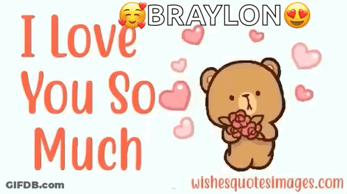 A Teddy Bear Is Holding A Bouquet Of Roses And Hearts Are Flying Around It . GIF