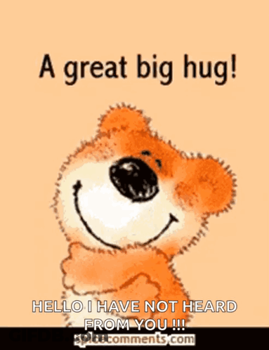 A Teddy Bear Is Hugging Another Teddy Bear With The Words From Me To You GIF