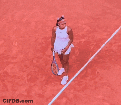 A Tennis Court With A Bnp Paribas Banner On The Wall GIF