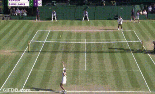 A Tennis Match Is Being Played Between S. Williams And Rembert GIF