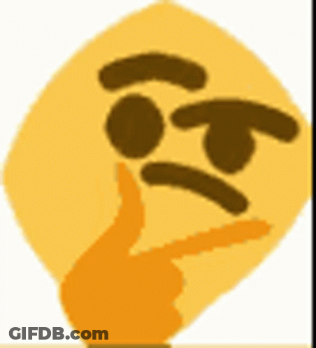 Thinking Emoji Hand On Chin And Mouth GIF