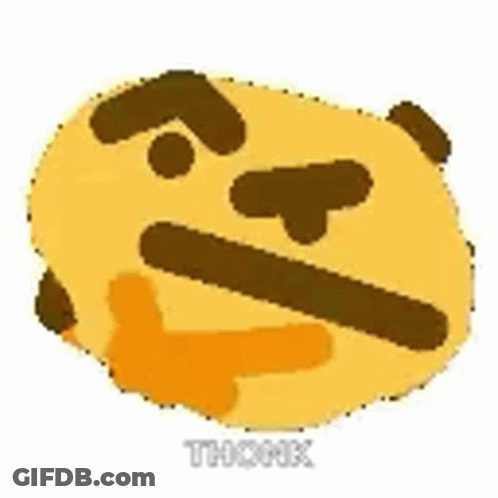 A Thinking Face With A Thumbs Up And A Thumbs Down . GIF