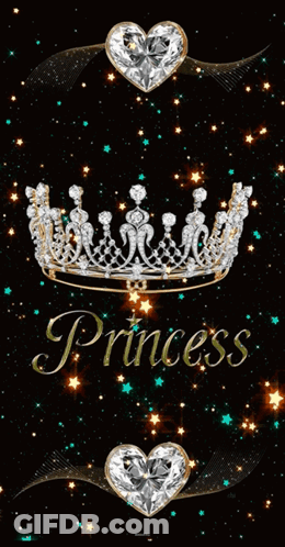 A Tiara With The Word Princess On It GIF