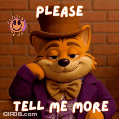 A Tiger Paws Mascot Wearing A Top Hat And Bow Tie GIF