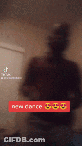 A Tiktok Video Of A Man Dancing With The Words New Dance GIF
