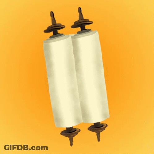 A Torah Scroll That Says Go Vote On It GIF