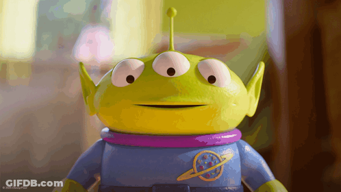 A Toy From The Movie Toy Story With The Disney Pixar Logo GIF