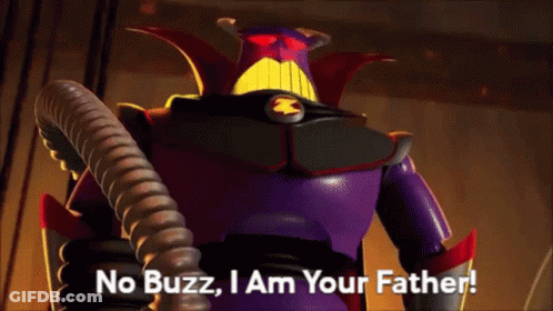 A Toy Story Robot Says No Buzz , I Am Your Father . GIF