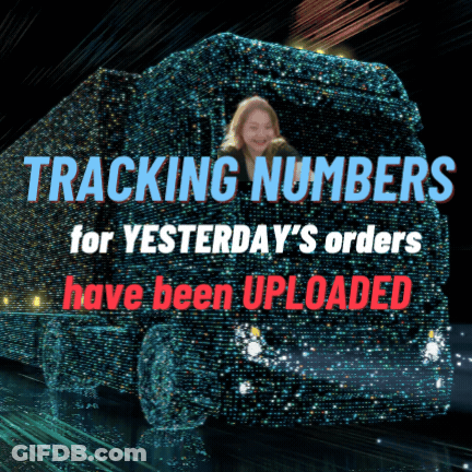 A Tracking Number For Yesterday 'S Order Has Been Uploaded GIF
