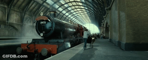 A Train With The Number 5972 On The Front Of It GIF