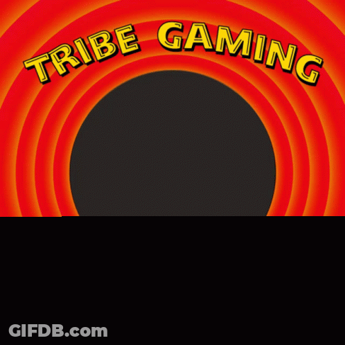 A Tribe Gaming Logo That Looks Like A Looney Tunes Screen GIF
