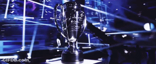 A Trophy That Says ' Athens ' On It GIF