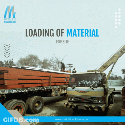 Truck Being Loaded With Metallic Solution GIF