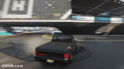 A Truck With A License Plate That Says New York On It GIF