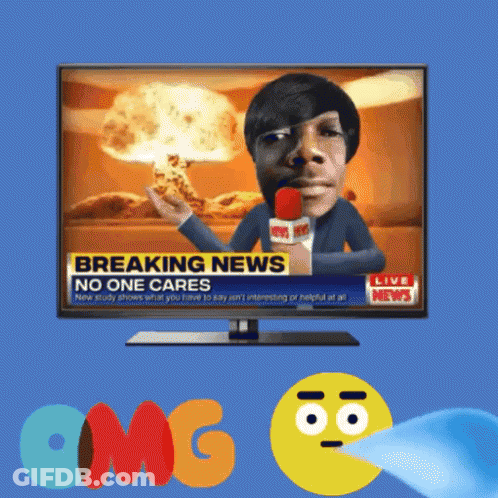 A Tv Screen Shows A Breaking News Story GIF