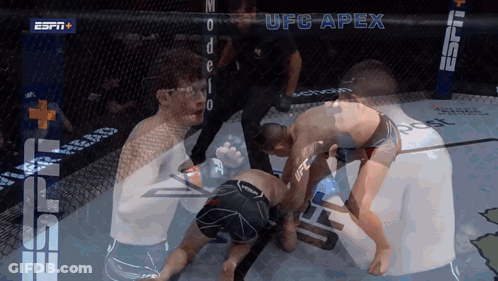 A Ufc Apex Fight Is Being Shown On Espn + GIF