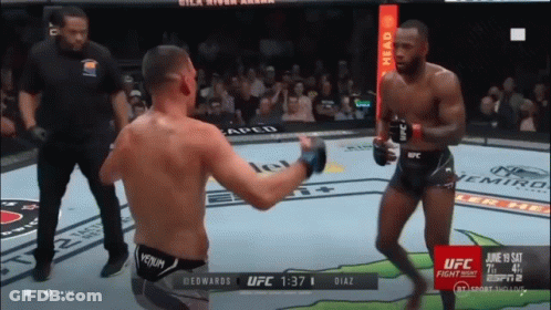 A Ufc Fight Is Being Shown On Espn 2 GIF