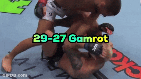 A UFC Fighter Is Being Pinned By Another Fighter GIF